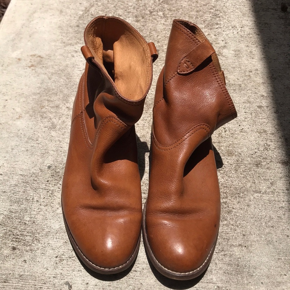 Madewell Brown Leather Ankle Boots
